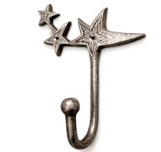 Handcrafted Gold Metal Star Design Wall Hook Decorative